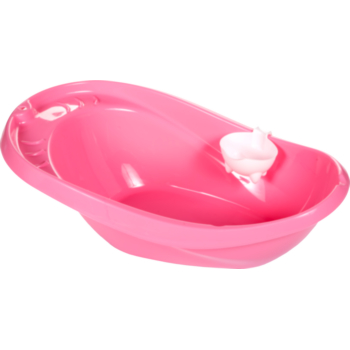 Ванночка детская "Буль-Буль" со сливным отверстием,  V до 44л, в комплектации с ковшом детским (розовый цвет (ковш белый)) Ванночка детская "Буль-Буль" со сливным отверстием,  V до 44л, в комплектации с ковшом детским (розовый цвет (ковш белый))