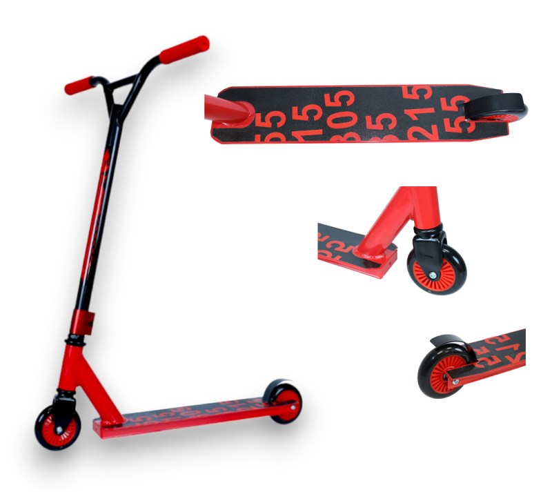 Самокат 2-х колесный трюковый Х PU-PL (Red/красный)