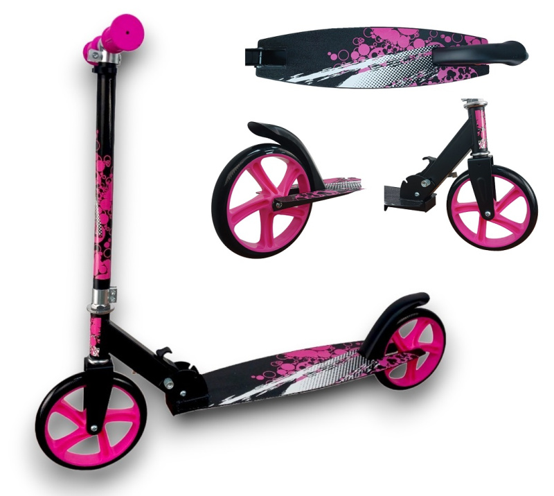 Самокат 2-х колесный PU 200 мм (Pink/розовый)