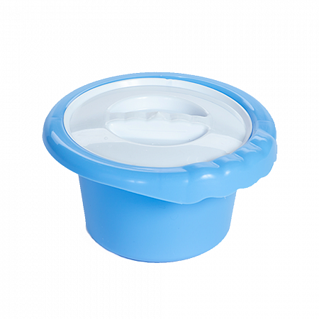 Горшок детский с крышкой V-2,3л (Голубой)